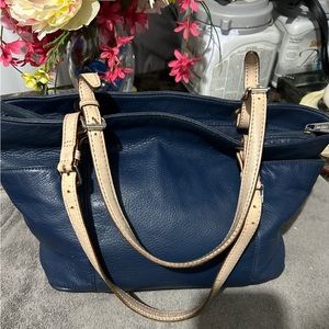Blue Michael Kors satchel